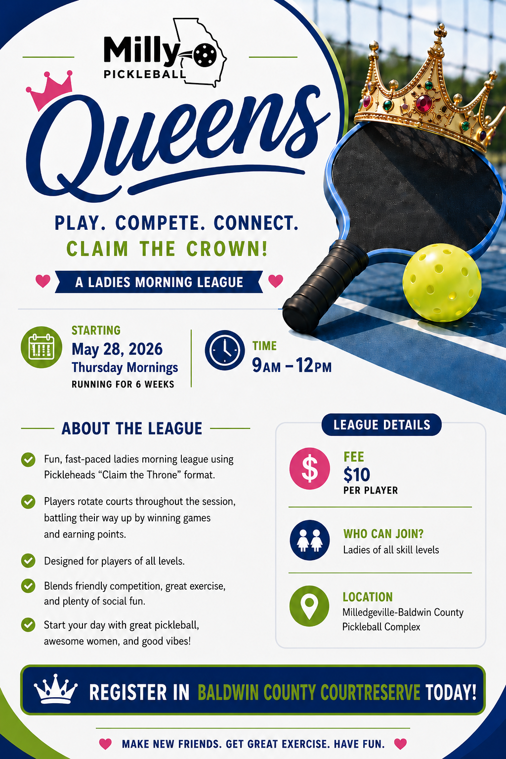 Milly Queens Queen of the Court Flyer